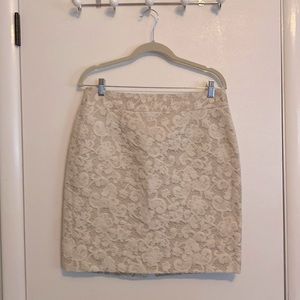 Cream skirt - Banana Republic 12P